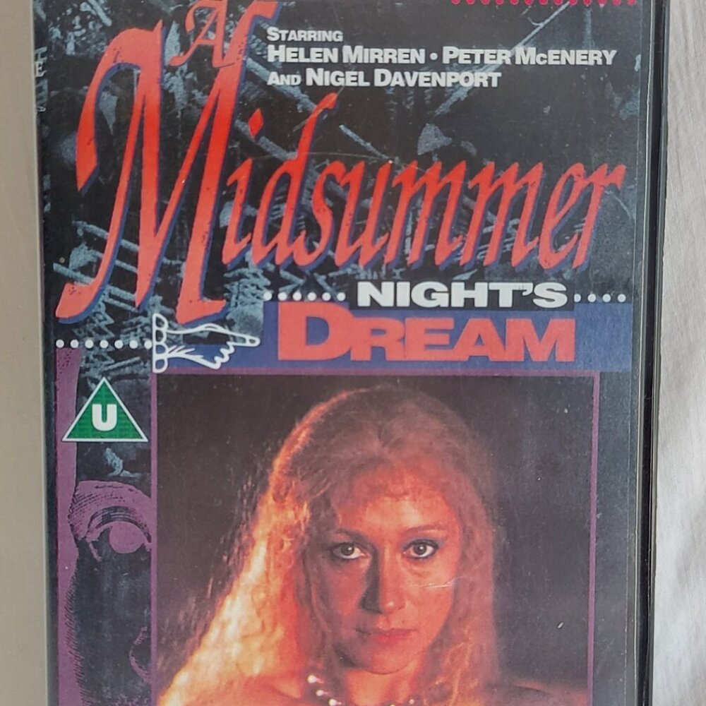 Helen Mirren BBC VHS PAL 1994 A Midsummer Night's Dream Shakespeare Video Comedy